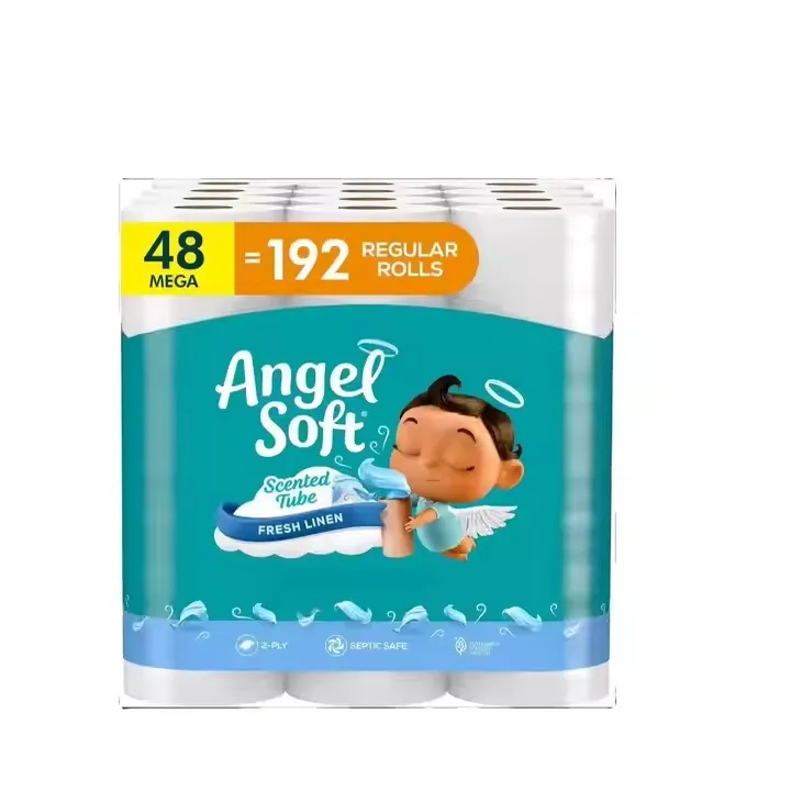 Angel Soft Toilet Paper, 48 Mega Rolls with Lavender Scented Tube