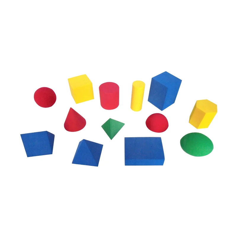 EVA 13 Shapes 3.5cm Geo Foam Solids 3D Block Set Construction