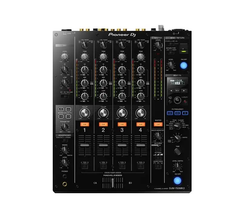 Лучшие продажи для нового DJM-750MK2 Профессиональный 4-канальный DJ микшер звуковая консоль оригинал в наличии