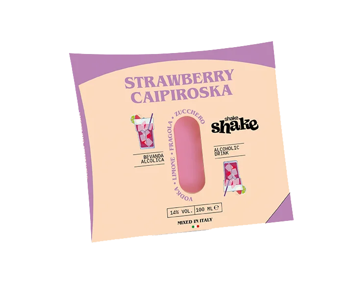 Алкогольный напиток на основе водки клубники, лайма и сахара Caipiroska готов к употреблению