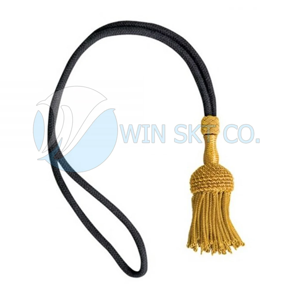 Latest Design Knots For Sword In Black Color With Golden Knots Air Force Swords Knots With Customized Design