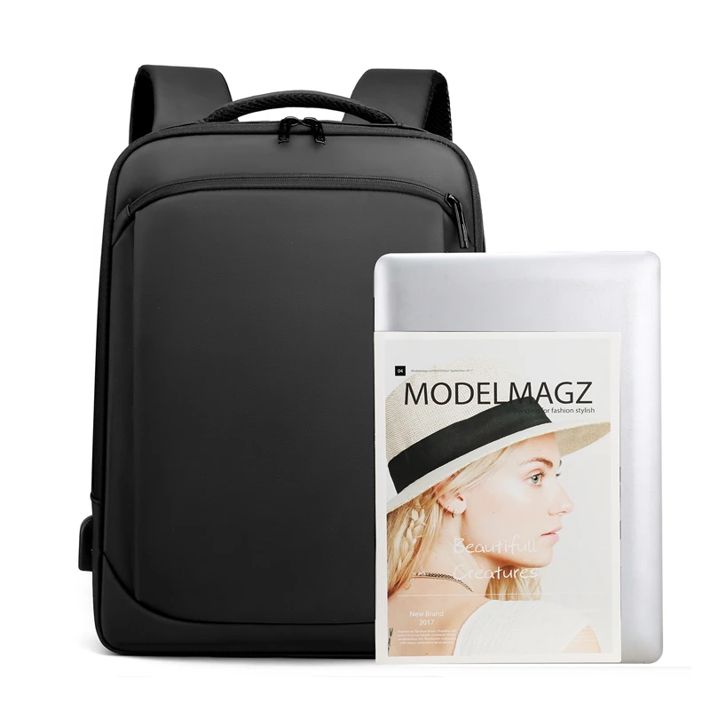 Wholesale Business 15.6 Inch Laptop Backpack with USB Charging Port Water-Resistant Daypack for Travel Covers & Bag