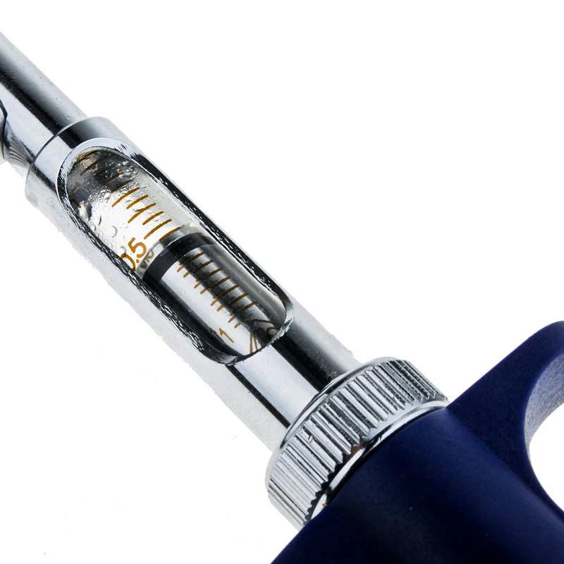Self-Refilling 1ml Glass Syringe Retractable Veterinary Instrument for Animal Vaccines Plastic Material Automatic
