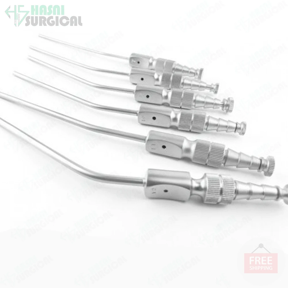 Frazier suction tubes 6 pieces medical devices Surgical instruments hospital tools general tools High Quality Stainless Steel CE