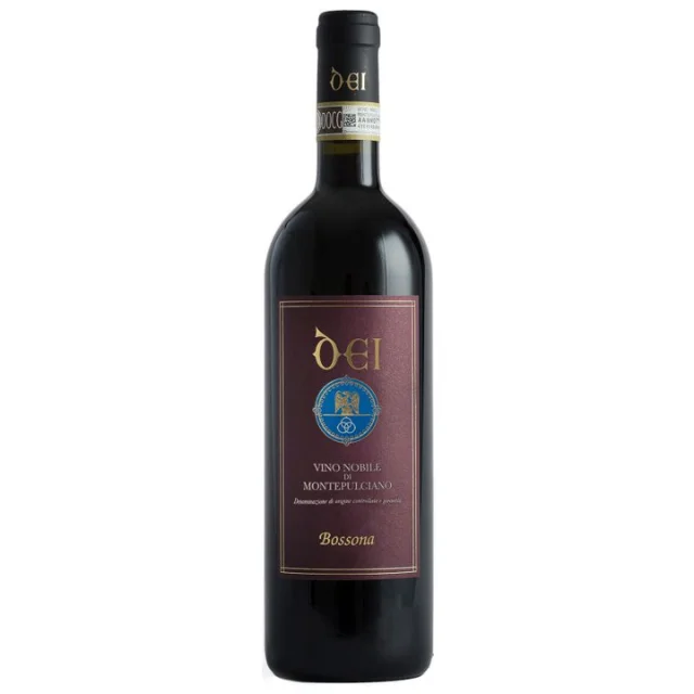 Italian Luxury Red Wine NOBILE DI MONTEPULCIANO DOCG BOSSONA Alcoholic Beverage Excellent Taste for Restaurant