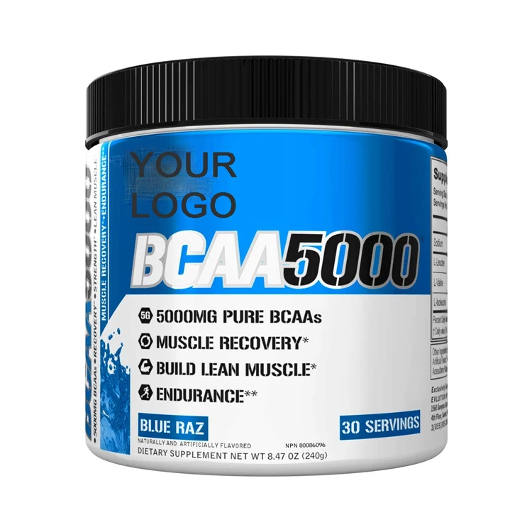 Amino Acids Healthcare Supplements For Bodybuilders Muscle Up Halal Raw Material Private Label BCAA Powder 2:1:1