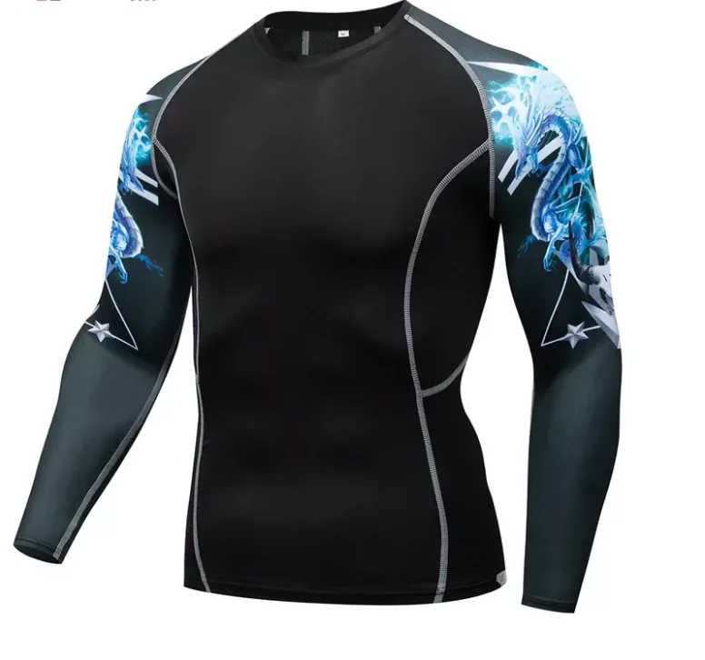 OEM Design Compression MMA Rash Guard OEM Rash Guard Custom Sublimated Printed Men Rash Guard For Boys