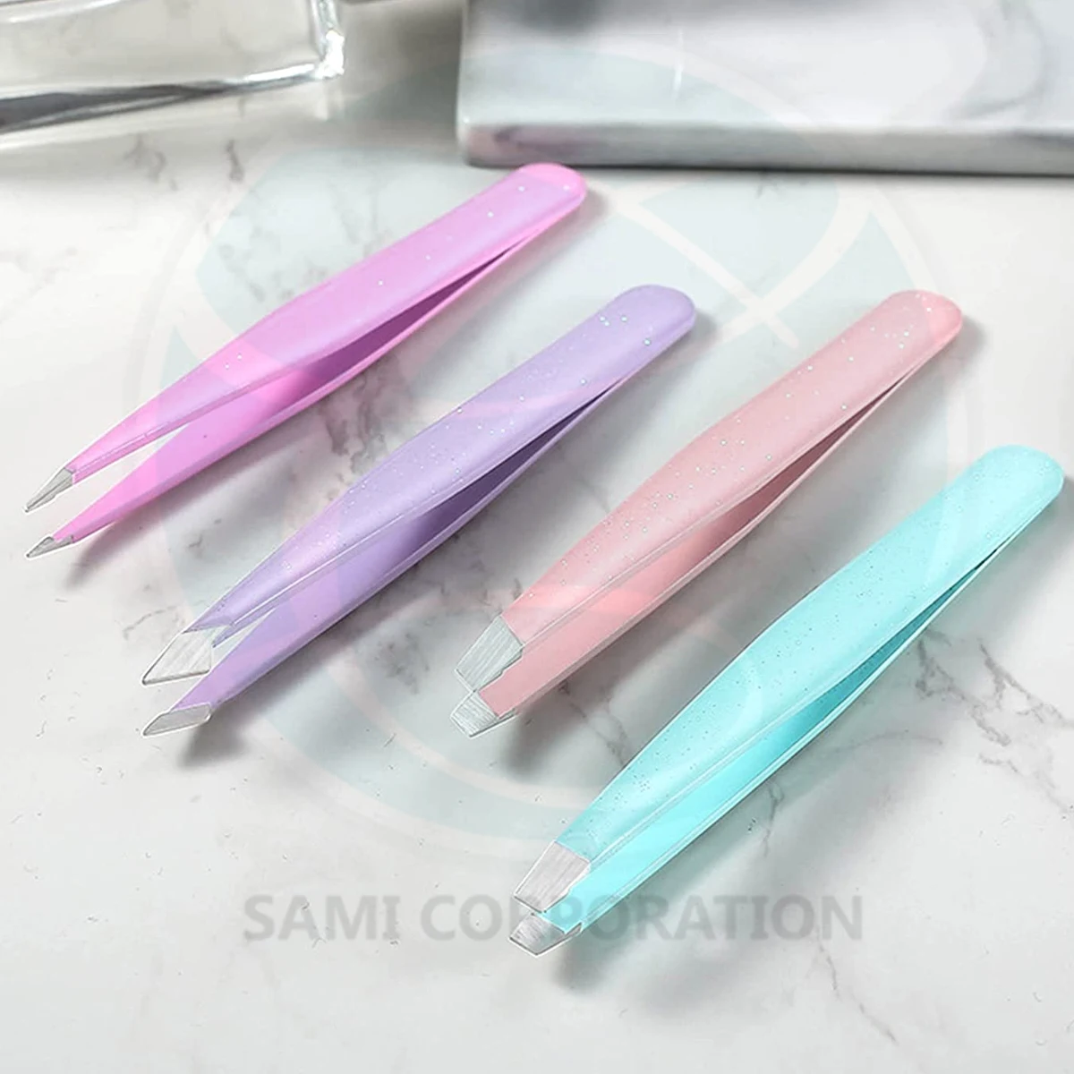Wholesale Personalized Eyebrow Tweezers Customized Stainless Steel Eyebrow Tweezers By Sami Corporation