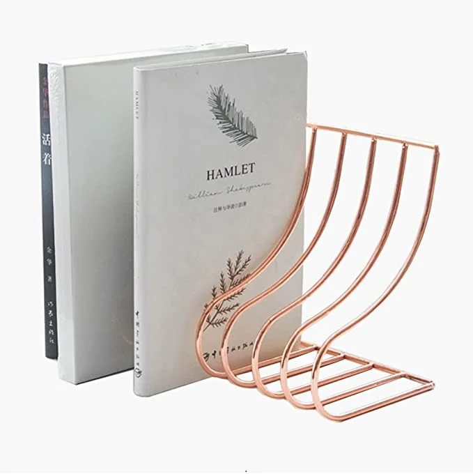 Metal Iron  Newspaper Books Stand Metal Black Wall Magazine Rack Top Quality Luxury Design Home Decorative