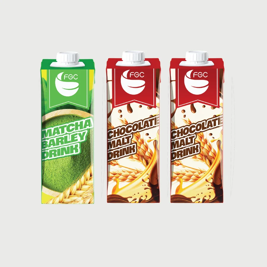 Vietnamese Manufacturer Cereal Matcha Barley Drink Healthy Ready To Drink Cereal Paper Box Packaging Custom Cereal Drink