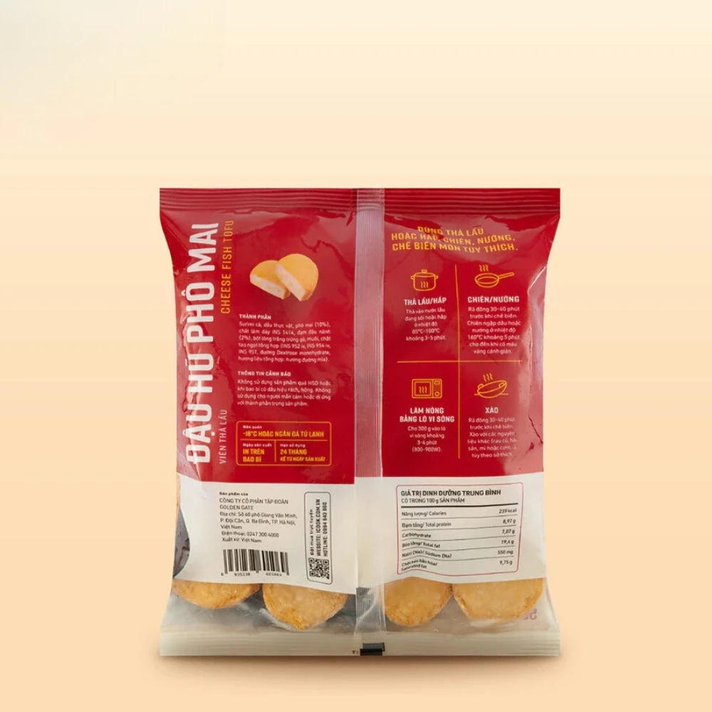 Cheese Fish Tofu Good Quality Hot Pot Ingredients Original Wholesale Iso Certified Vietnam Manufacturer