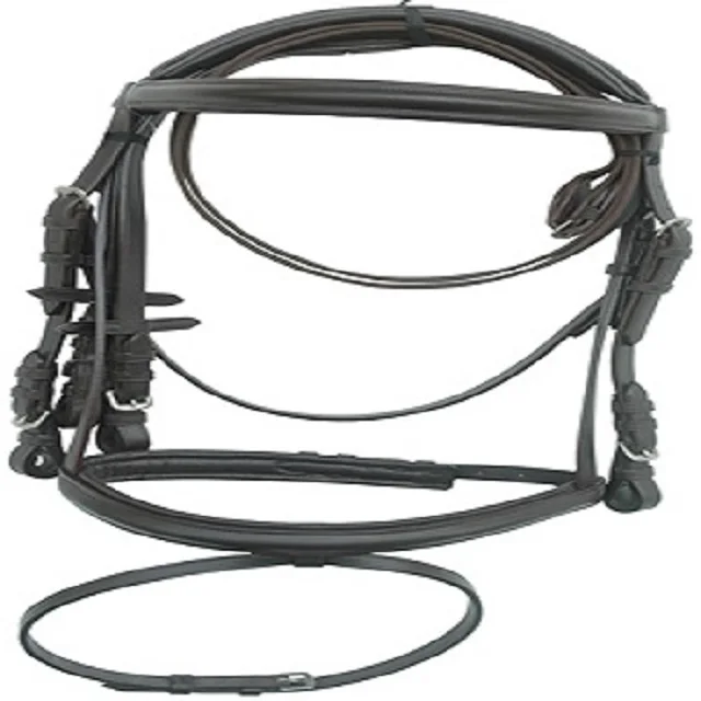 Wholesale High Quality English Bridle DD Leather Used Superior Workmanship Made in India Top Horse Bridle Comes With Reins