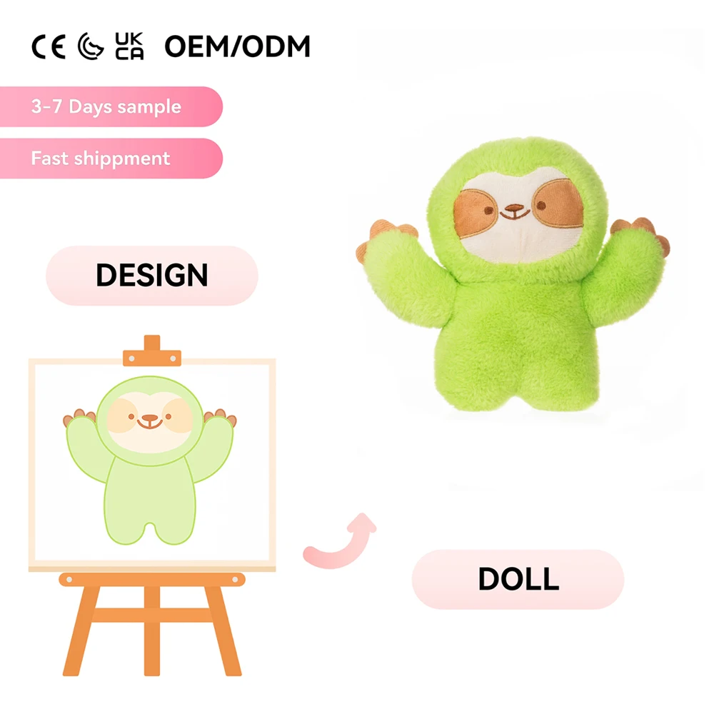 OEM Custom Eco Friendly Fabric Cute Cactus Lazy Plush Toys Plush Embroidered Technics PP Cotton Stuffed Animal Toys