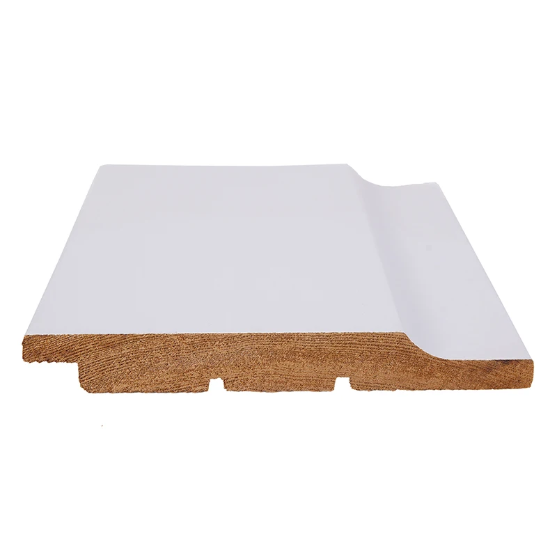 Factory Direct Supply Decoration MDF Solid Wooden Board White Primed Wood Shiplap Wall Paneling