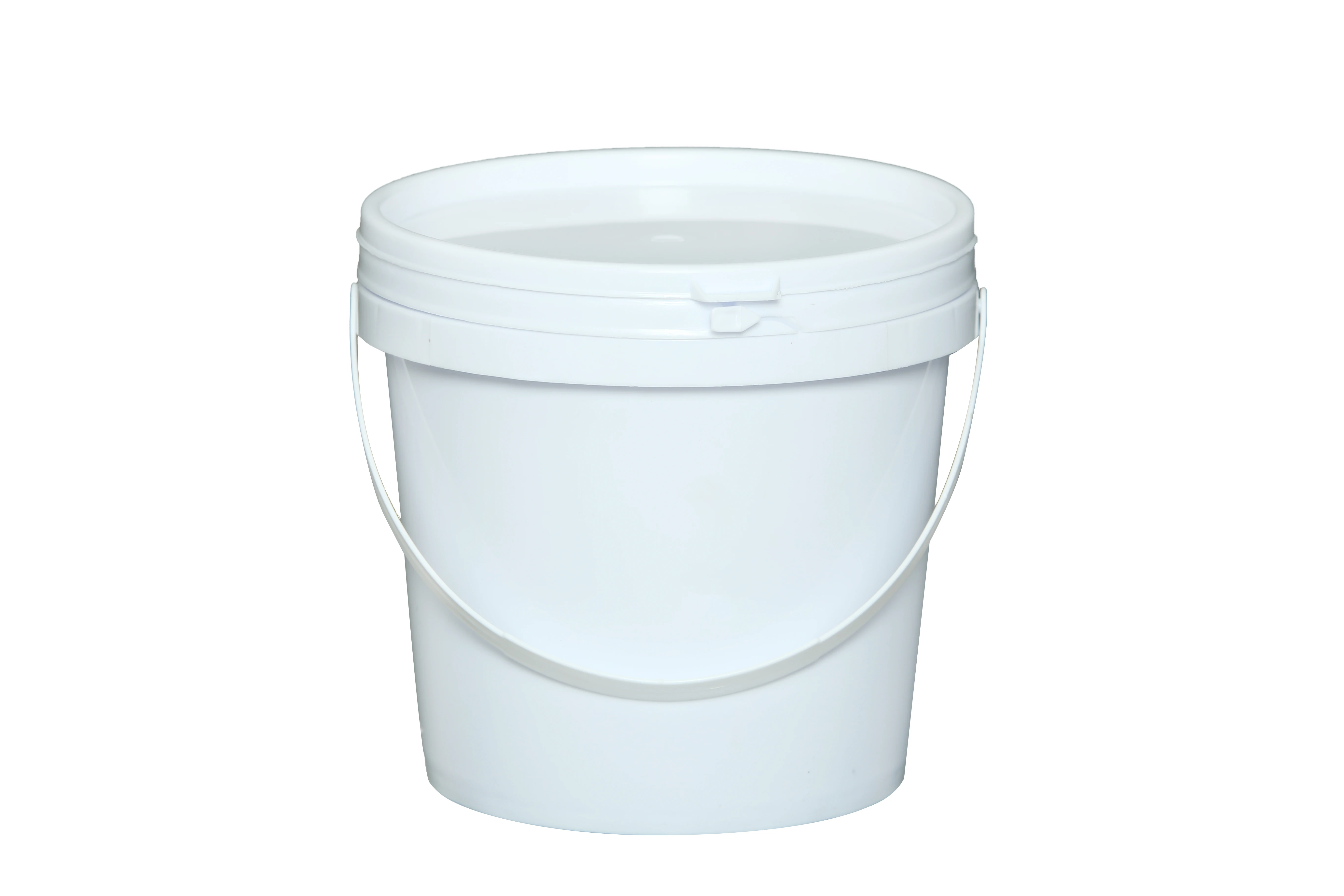 Hot sale 1L clear round plastic bucket with lid bucket for ice cream candy yogurt chocolate sauce