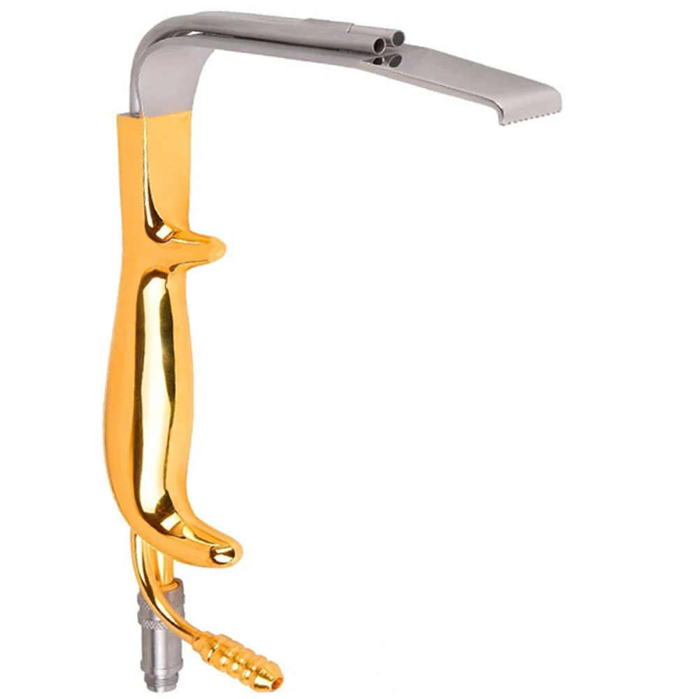 High Quality Ferreira Breast Retractor Gold Handle Metal Steel Plastic Surgery Instruments Augmentation Fiber Optic Retractor