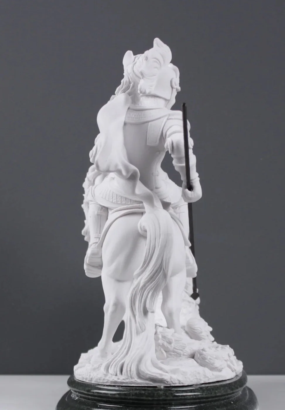 High-Quality Large Marble Statue Saint George Killing Dragon Sculpture