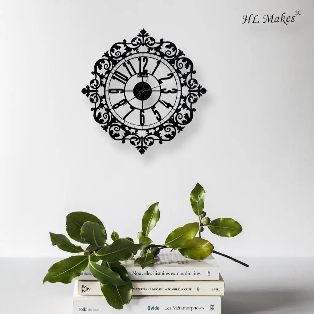 Roman Design Wall Clock 60cm Wall Clock Living Room Wall Clock