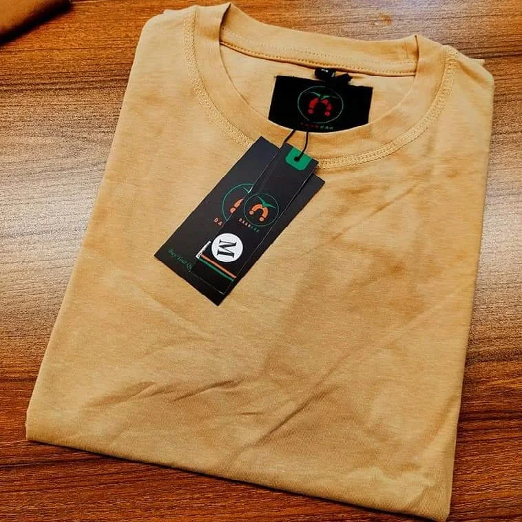 Summer Casual Breathable 100%Cotton tshirt spandex Plain Short Sleeves Casual solid color Cotton Outfits T shirt from Bangladesh