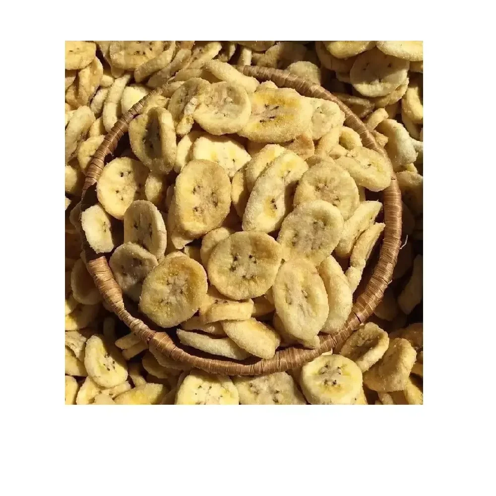 Best Quality 12 months Shelf Life 100% Delicious Dried Fruit sweet Sliced Vacuum fried Banana From Vietnam
