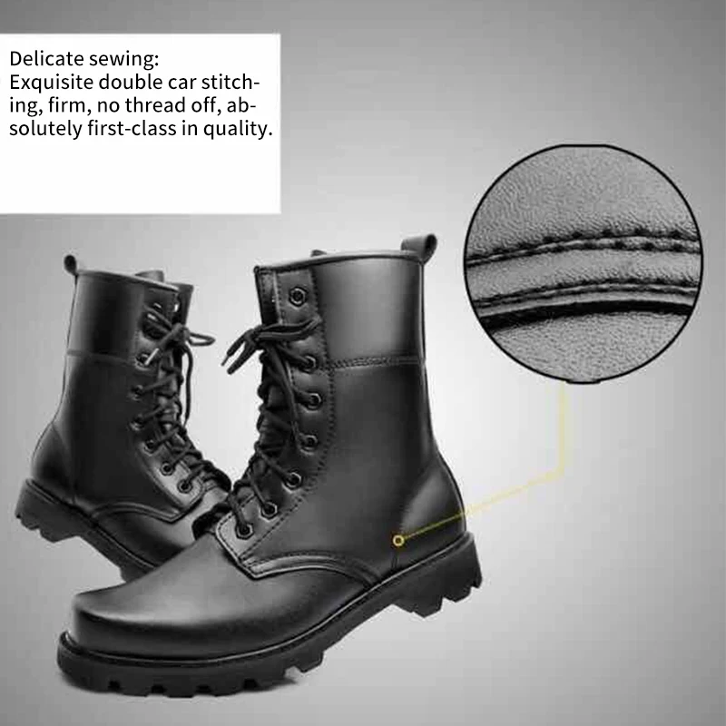 Лидер продаж, мужские высокие ботинки Martin, мужские кожаные ботинки, шерстяная теплая хлопковая обувь, уличные тренировочные ботинки со стальным носком, защитная обувь