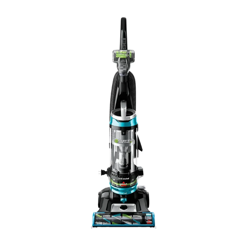 BEST SELLER Clean Swivel Pet Upright Bagless Vacuum, Teal - Powerful Pet Hair Pickup, Automatic Cord Rewind