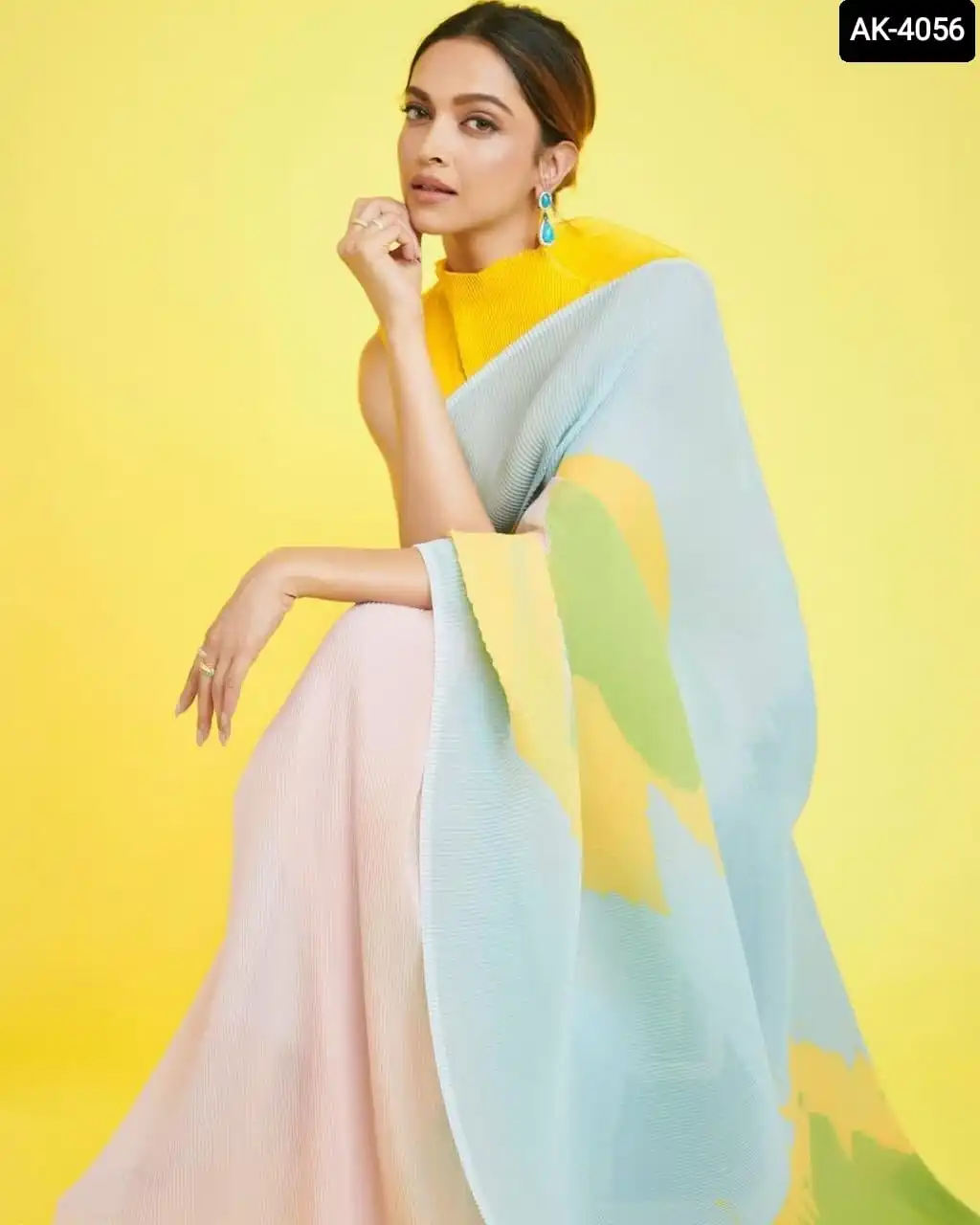 Trendy Indian Heavy Silk Saree with Fancy Sequence Thread Work and C Pallu with Lace Border Saree with Blouse for Women Wear