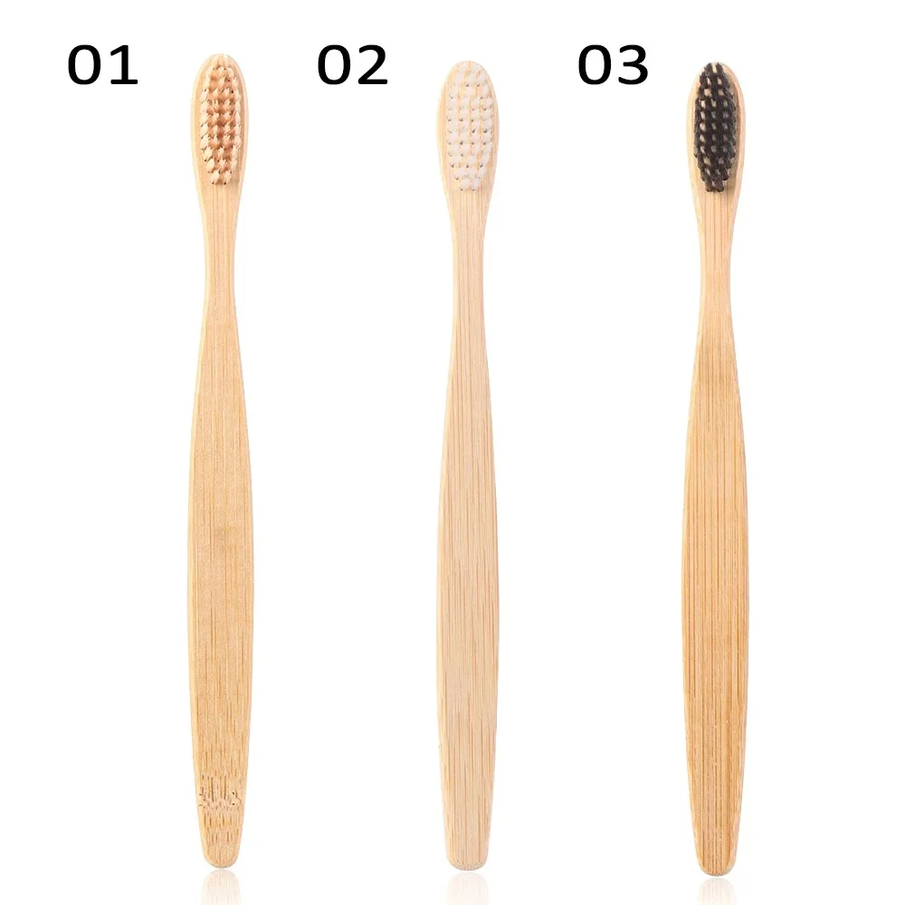 Hot Sale Eco-Friendly Bamboo Toothbrush BPA-Free Disposable Custom Logo Soft Organic Biodegradable Home Adults Made Viet Nam