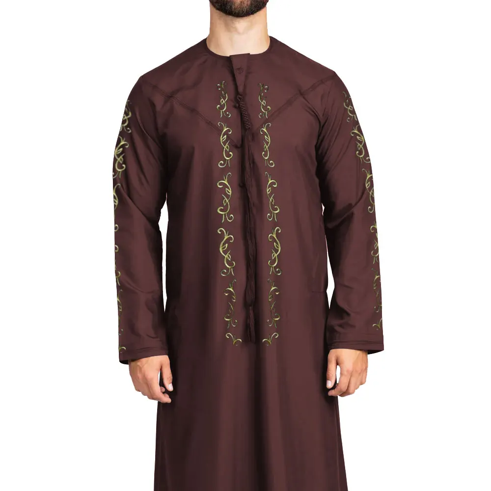 Оптовая продажа мужская вышитая обувь Jubba Saudi Высококачественная Daffah Thobe производитель для мальчиков