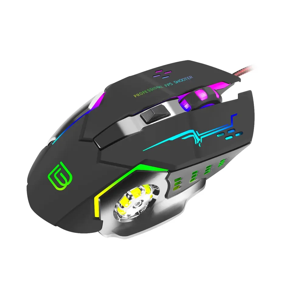 Bajeal G8 usb wired Gaming mouse 7D high DPI game mice RGB colorful l Gaming Mouse for gamer computer
