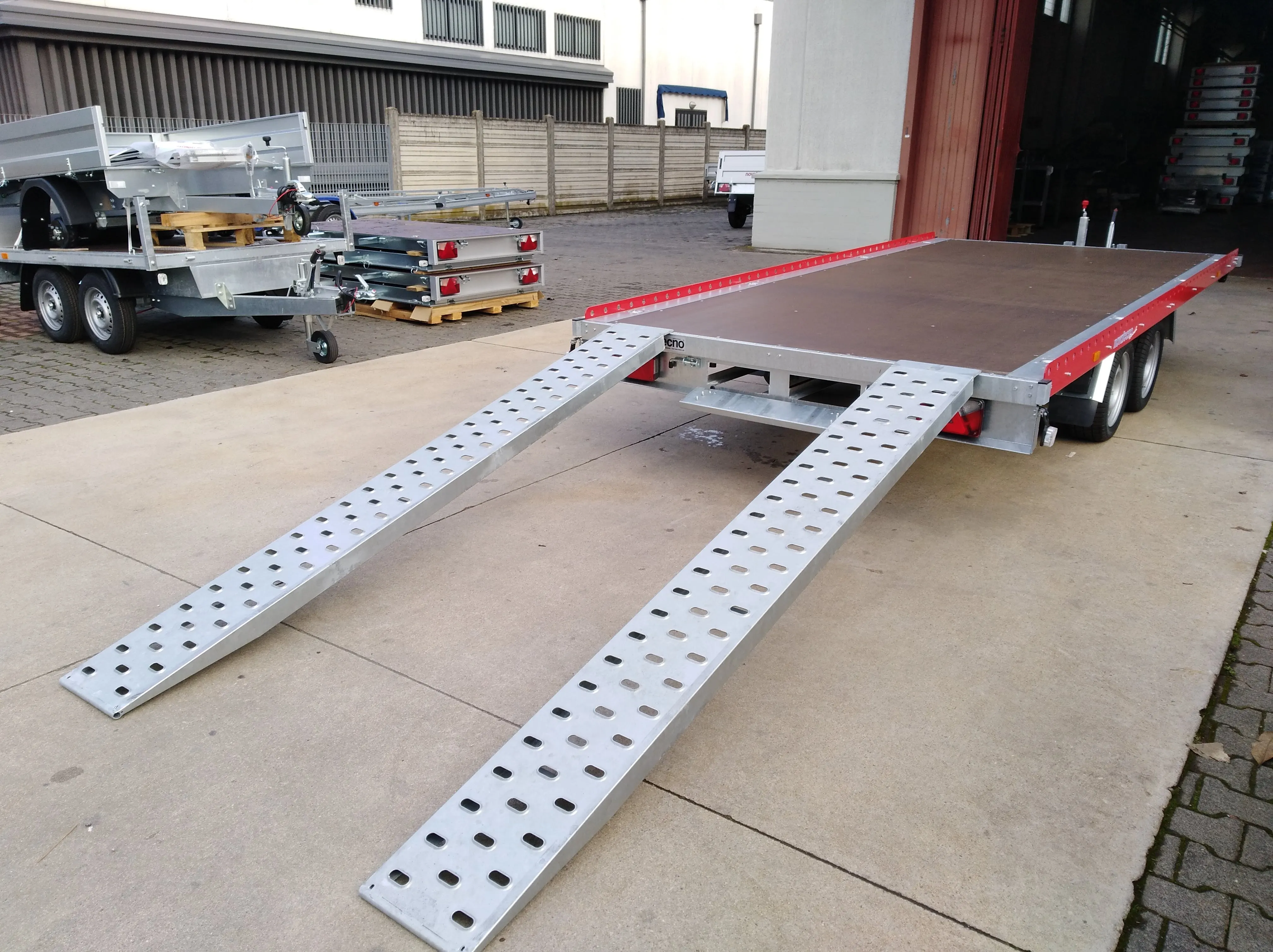 italian quality compact rear tipper trailer 327 UNI 420T ideal for work and leisure