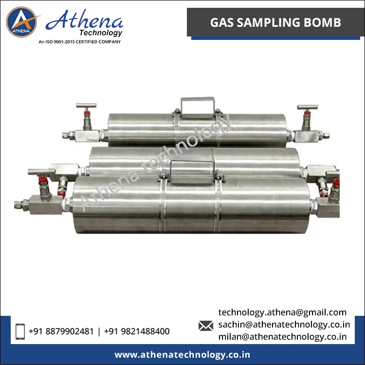 Automatic Grade 10-15 Inches Length Gas Sampling Bottles Bomb Chemical Laboratory Testing Equipment for Sale