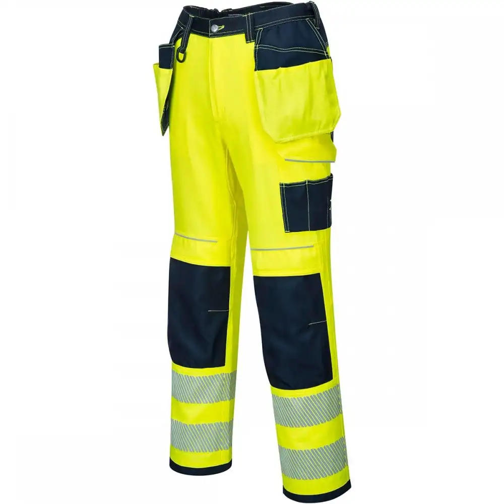 Hi Vis Winter Workwear Overalls Pants Men Work Mechanic Pants Working Pants 2025 Hot Selling Men Construction Safety Trousers