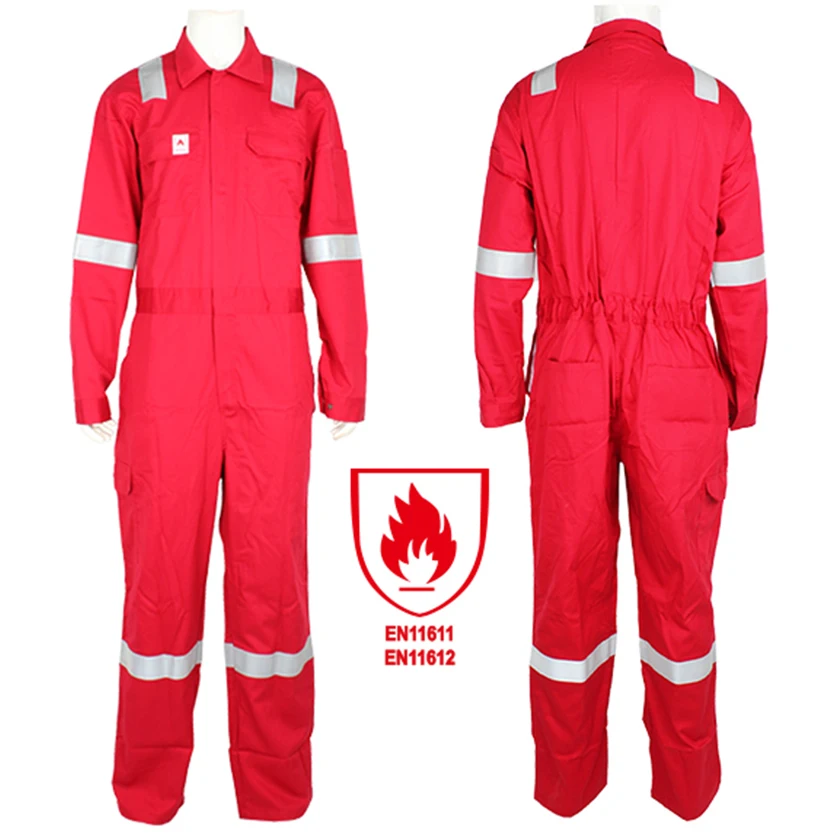 Marine work wearclothes fire proof bolier suit fir retrardant safety workwear coverall overalls boilerusit uniforms for men