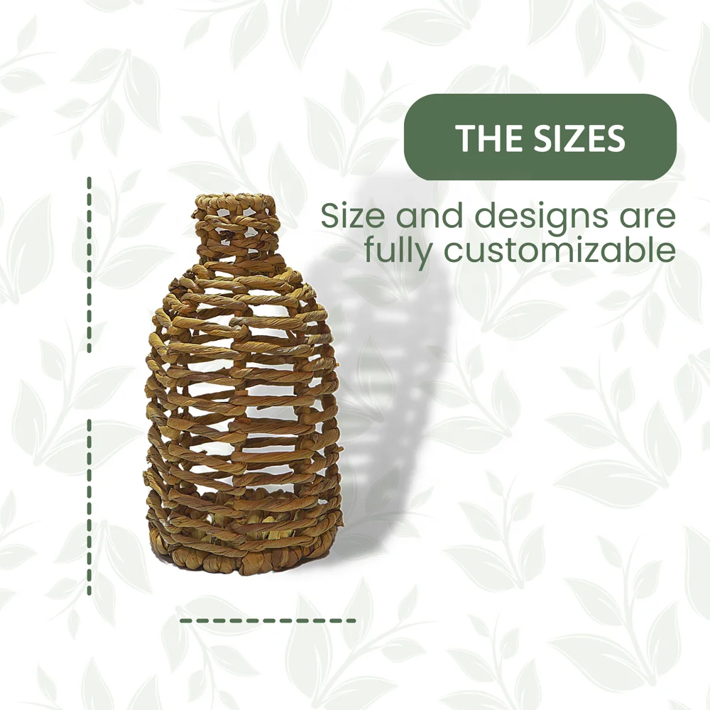 Water Hyacinth Vase Large Boho Vase Tall Big Floor Standing Vase For Home Decor High Quality For Sale