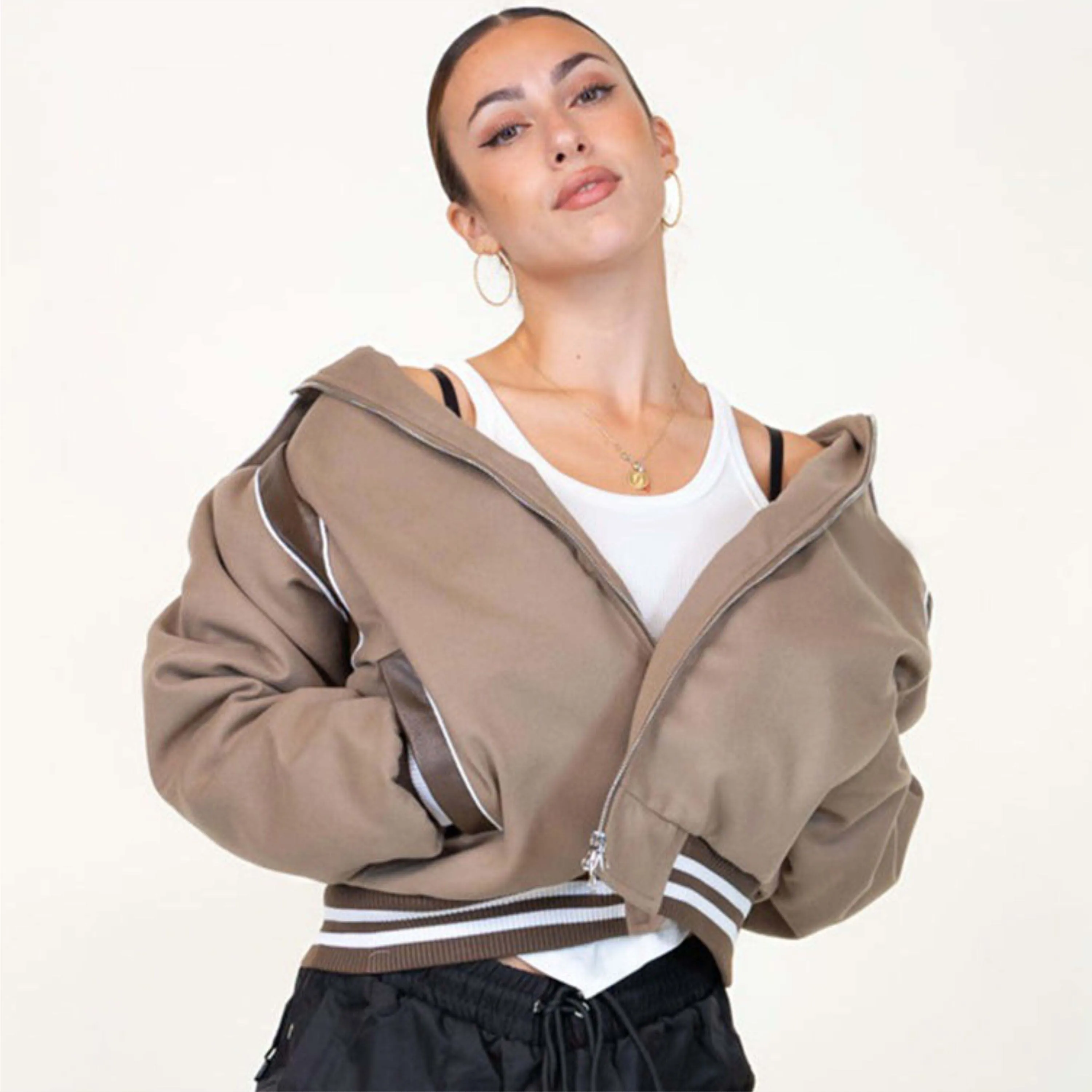 Hot Sale Custom Logo Print Solid Casual Oversized Streetwear Riding Coats Denim Jean Heat Print Jackets Cheap Price