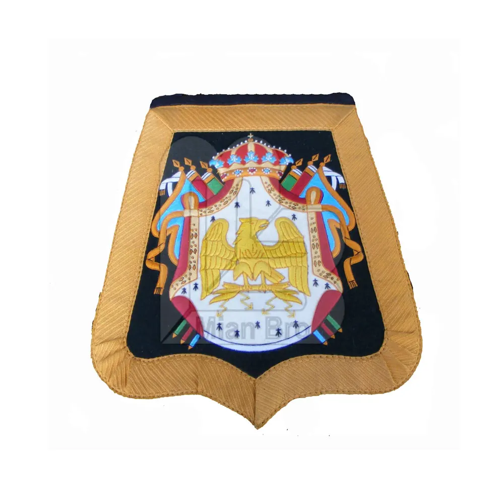 Sabretache Eagle Gold And Different Color Shape Flag Best Quality Embroided Flags For Band Uses