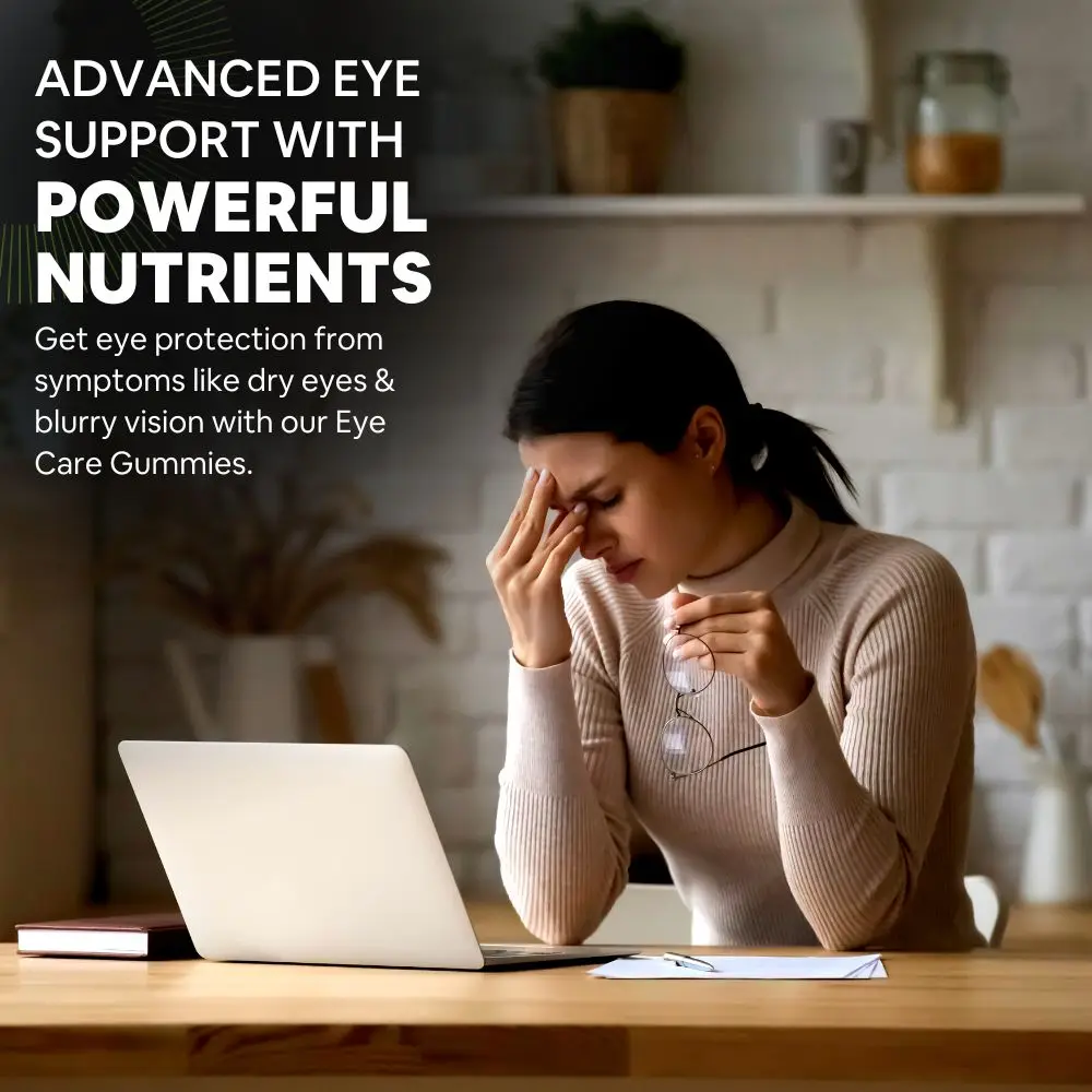 Eye Gummies Lutein and Zeaxanthin Eye Supplements with Astaxanthin, Veg DHA and Vitamin C for Vision Support & Eye Health
