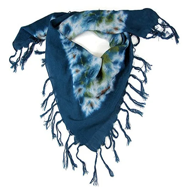 Hot Selling Scarf With Square Scarf With Tie Dye