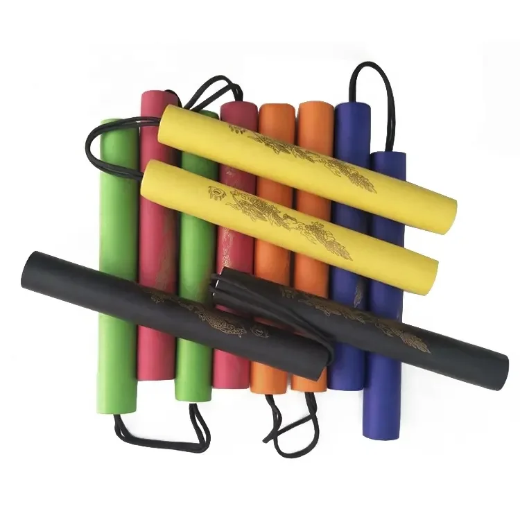 Kung Fu Nunchakus Martial Arts Safety Foam Nunchakus Sponge Double Truncheon With Stainless Steel Chain