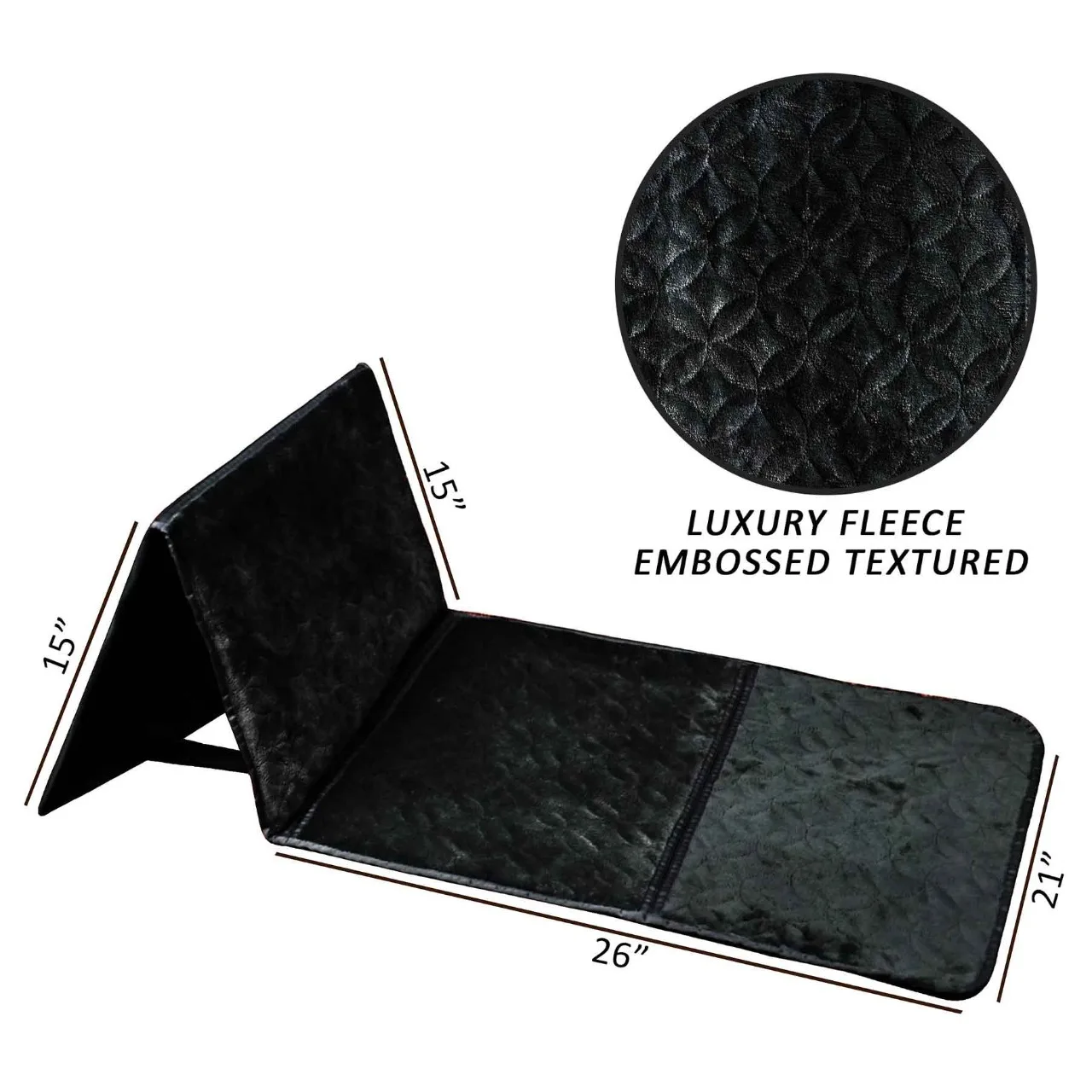 New Plain Foldable Rest Back Take Black Thick Prayer Mat Muslim Carpet Islam Foldable Prayer Mat With Back rest prayer mat sets