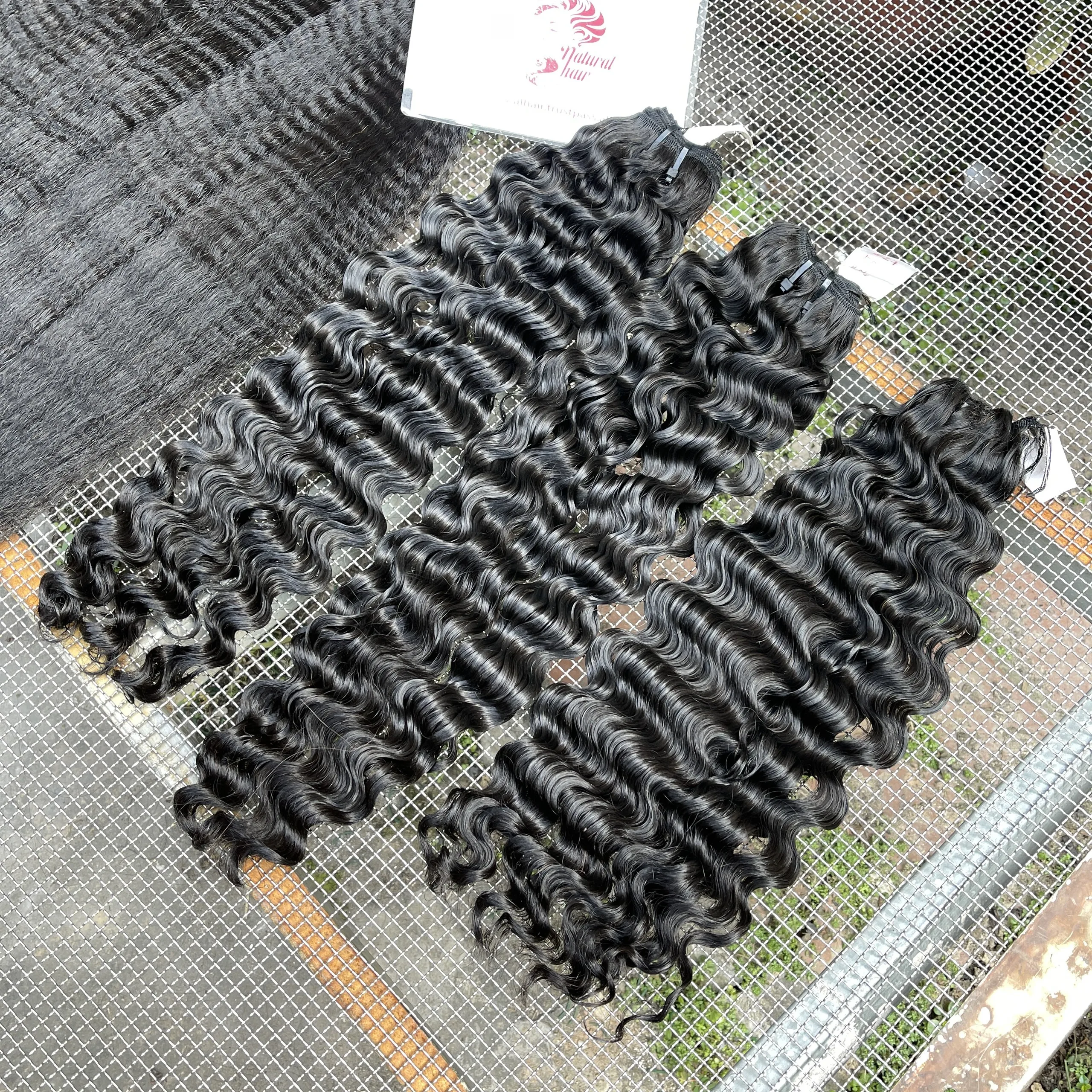 Top quality hair bundles burmesse curly human hair, 100% raw virgin hair vietnam, wholesale price factory