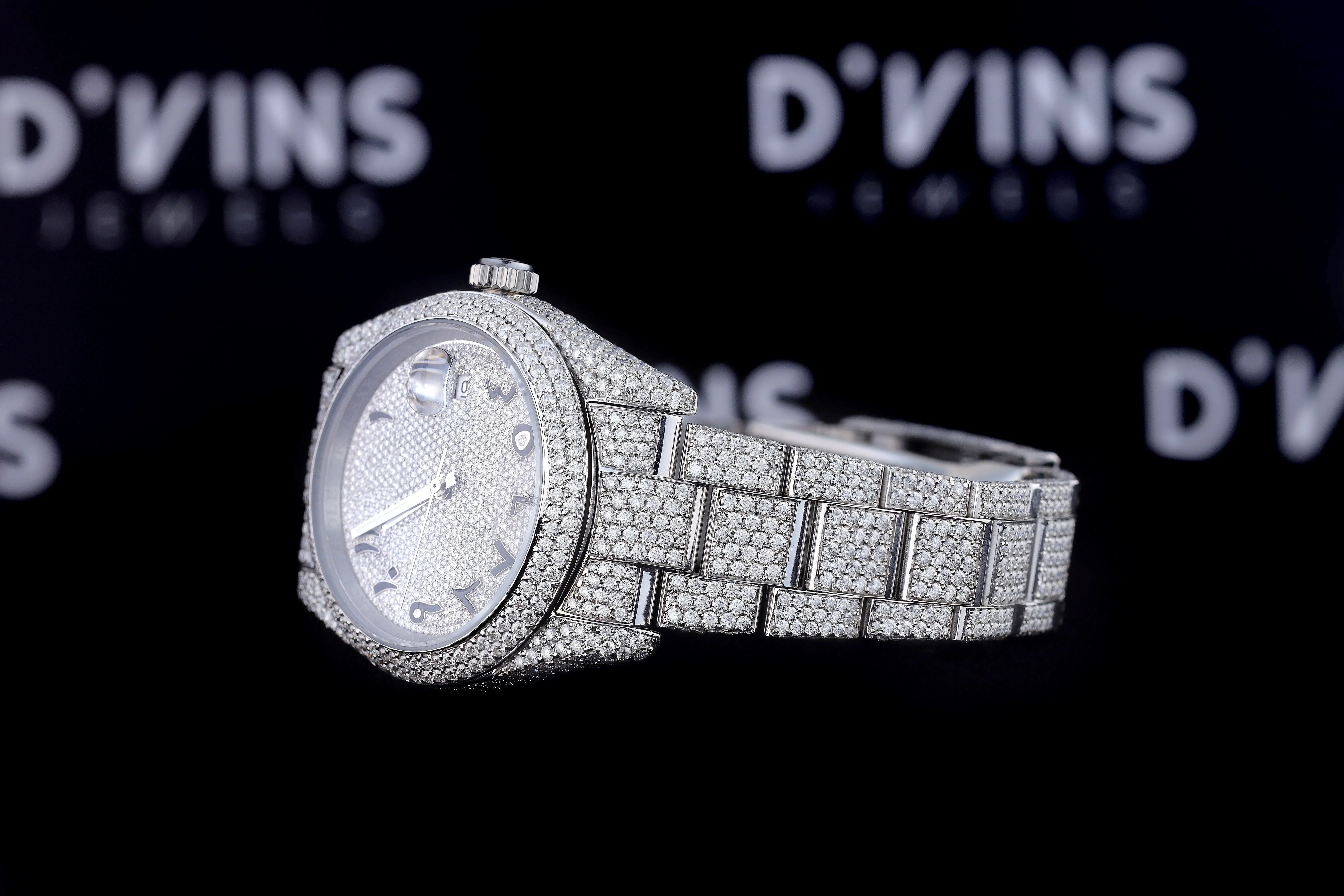 Hip Hop Iced Out Watch Moissanite Diamond Wholesale Luxury Watch Jewelry Men Women Wrist Digital Quartz Swiss made Watches