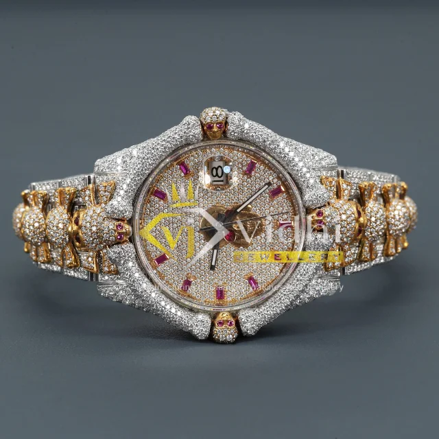 Unique 2024 Luxury Customize Diamond VVS Moissanite LGD Watch Mechanical GIA Certified Full Gold Automatic Watches For Unisex