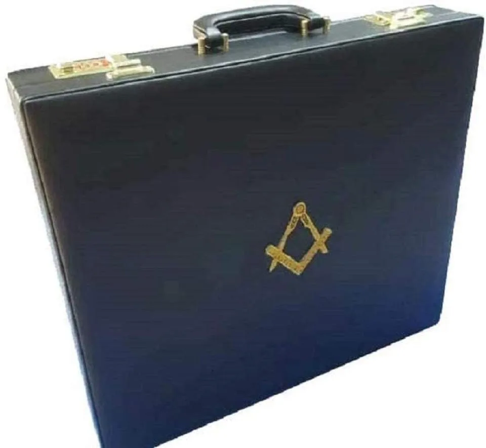 Masonic Regalia MM/WM Mason Apron Hard Case/Briefcase High Quality Masonic Cases at Best Price