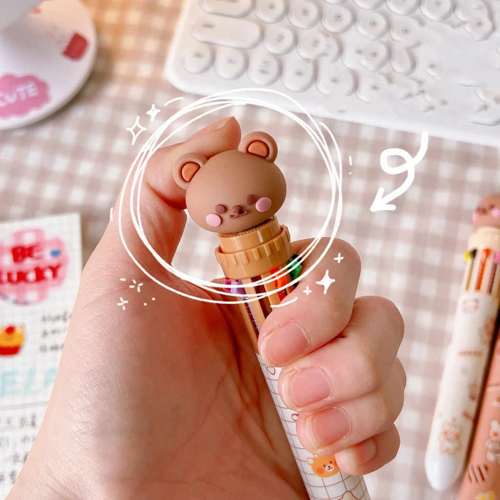 Japanese high-quality cute quick-drying 0.5mm multi-color press gel pen