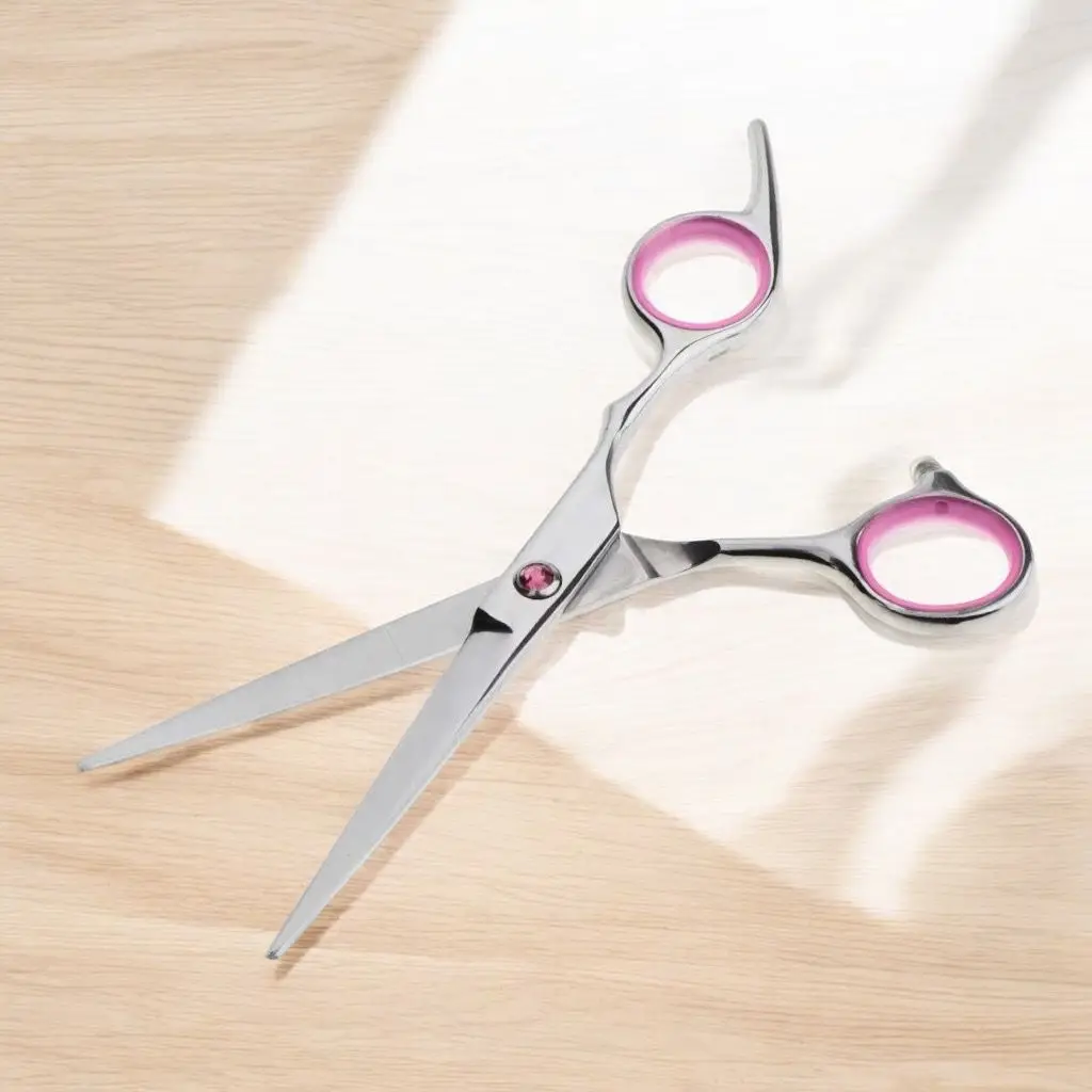 Ножницы для стрижки волос 420 из нержавеющей стали с прямым лезвием ножницы серебряные Парикмахерские