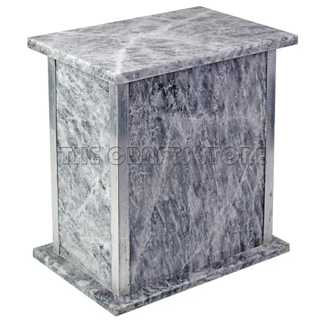 Hot Selling Direct Factory Grey Marble Jade Funeral Burial Urn and Marble Cremation Urn Ashes