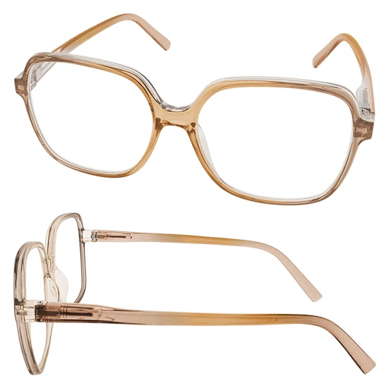 Oversize Square Gradient Color fullrim Frames Eyewear