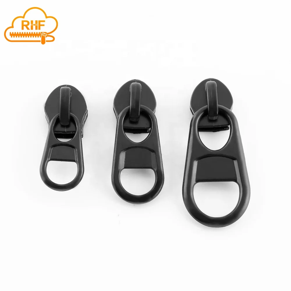 Zipper manufacturer Zinc Alloy zipper slider for Computer bag #3 #5  Short Zipper Puller